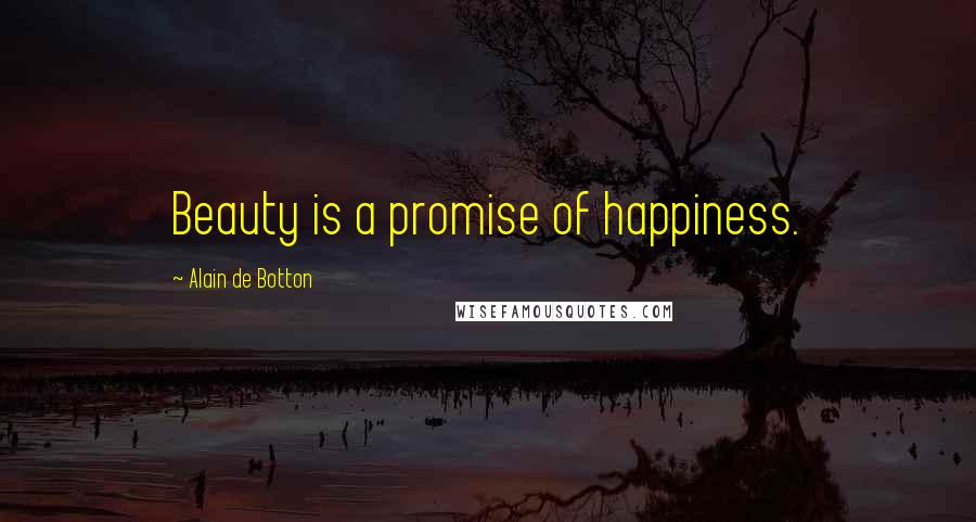 Alain De Botton Quotes: Beauty is a promise of happiness.