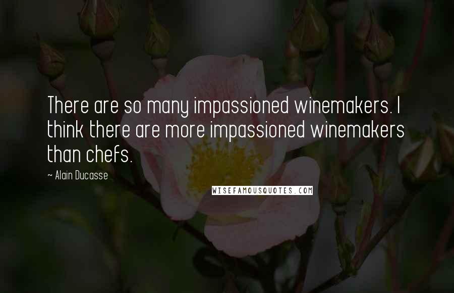 Alain Ducasse Quotes: There are so many impassioned winemakers. I think there are more impassioned winemakers than chefs.