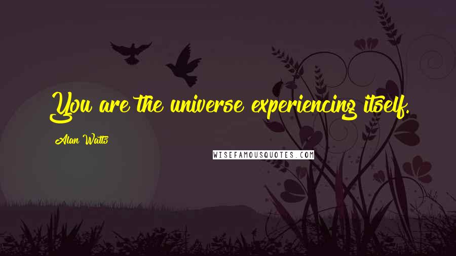 Alan Watts Quotes: You are the universe experiencing itself.