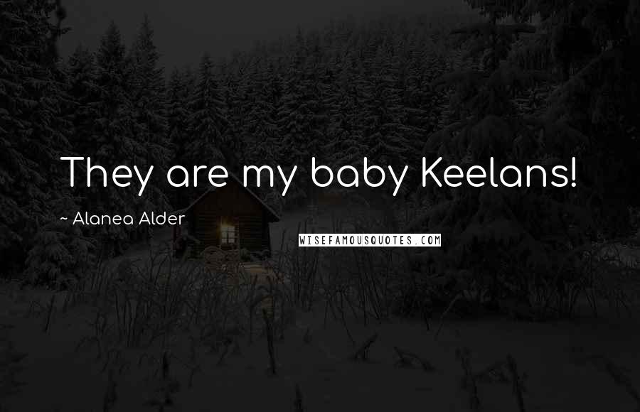 Alanea Alder Quotes: They are my baby Keelans!