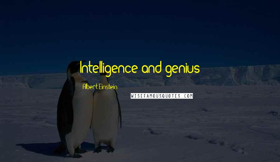 Albert Einstein Quotes: Intelligence and genius