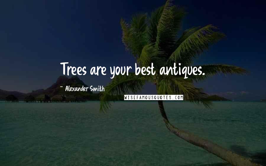 Alexander Smith Quotes: Trees are your best antiques.