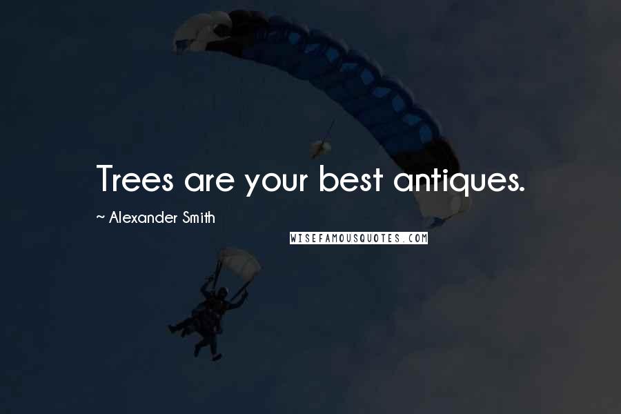 Alexander Smith Quotes: Trees are your best antiques.