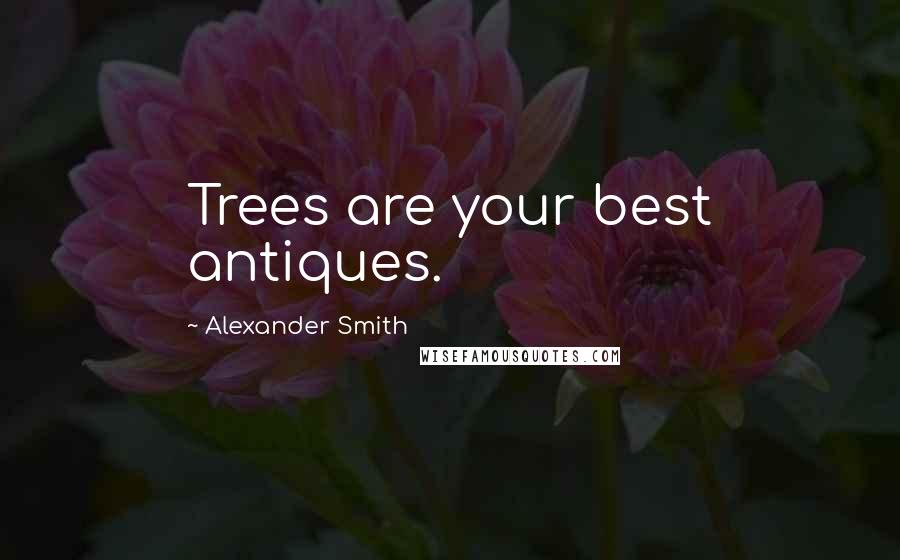 Alexander Smith Quotes: Trees are your best antiques.