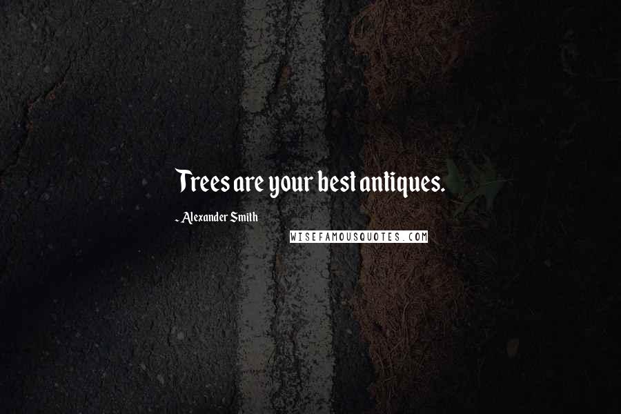 Alexander Smith Quotes: Trees are your best antiques.