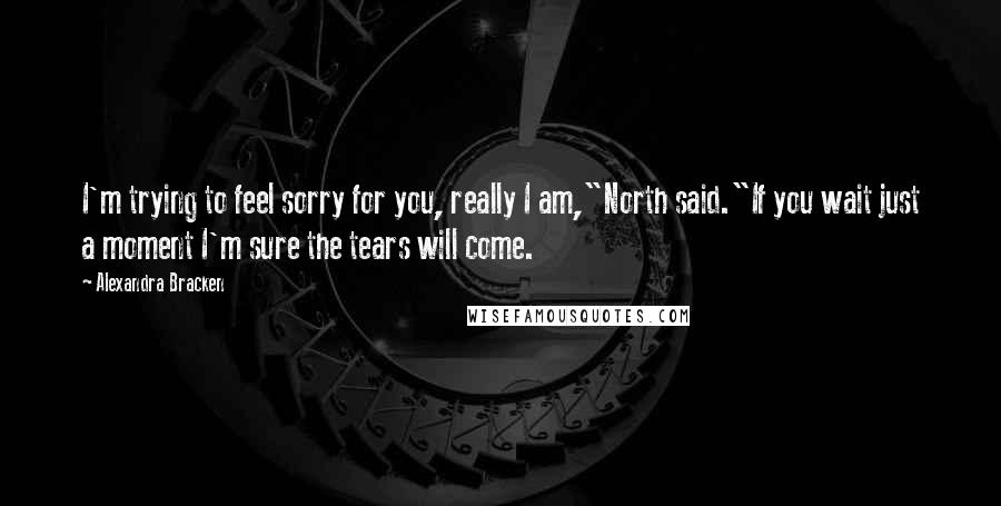 Alexandra Bracken Quotes: I'm trying to feel sorry for you, really I am,"North said."If you wait just a moment I'm sure the tears will come.