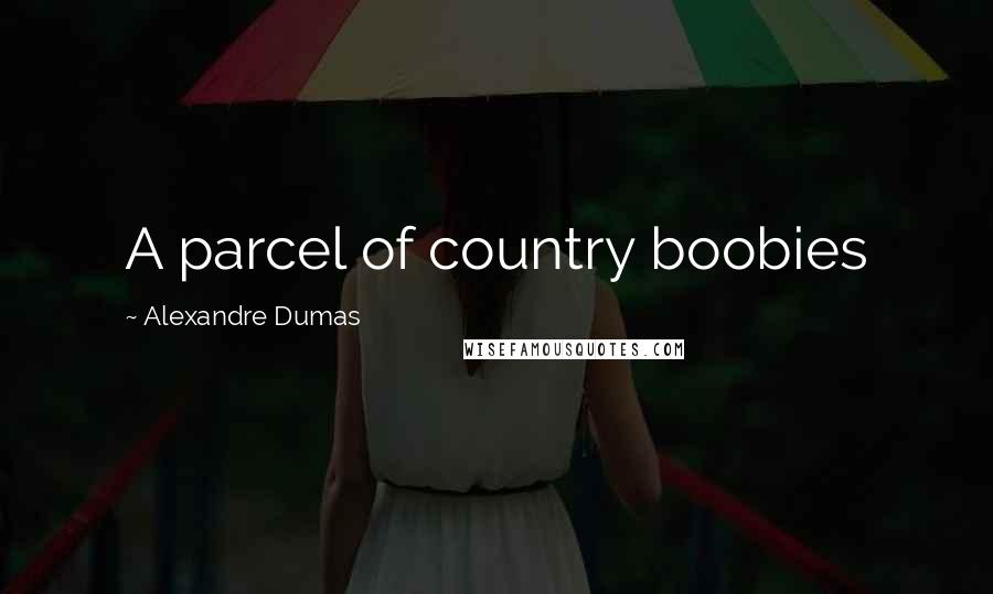 Alexandre Dumas Quotes: A parcel of country boobies