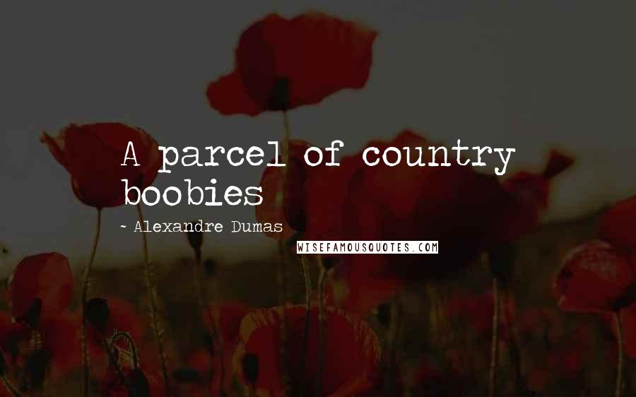 Alexandre Dumas Quotes: A parcel of country boobies