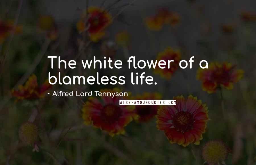 Alfred Lord Tennyson Quotes: The white flower of a blameless life.