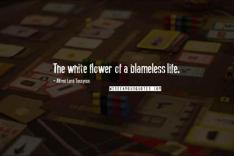 Alfred Lord Tennyson Quotes: The white flower of a blameless life.