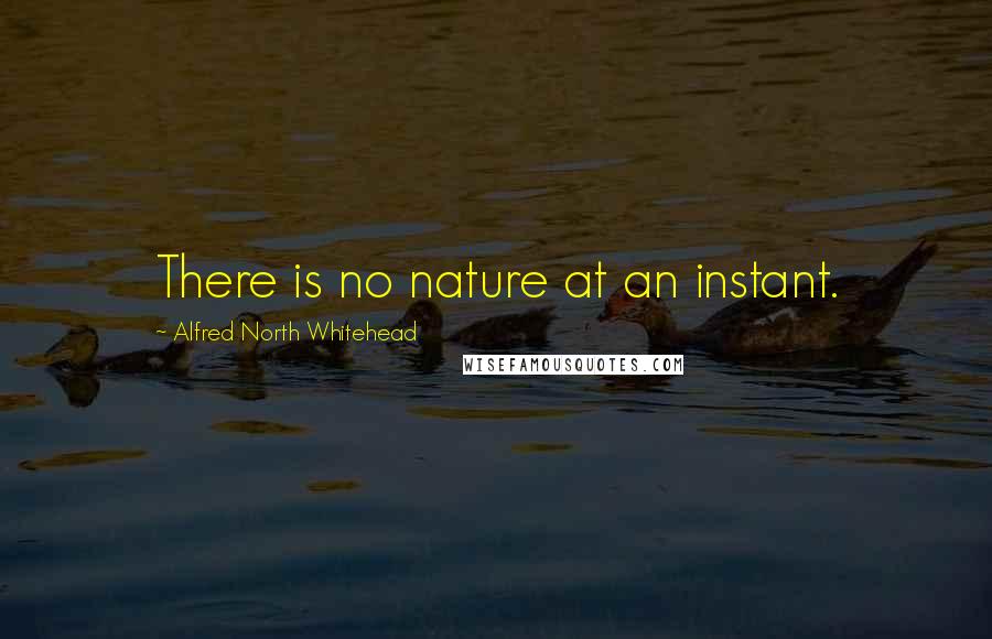 Alfred North Whitehead Quotes: There is no nature at an instant.