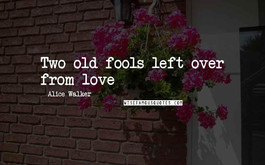 Alice Walker Quotes: Two old fools left over from love