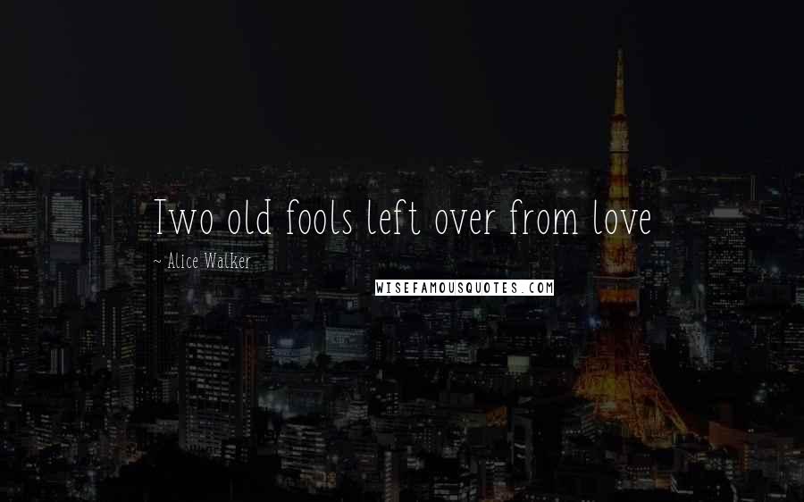 Alice Walker Quotes: Two old fools left over from love