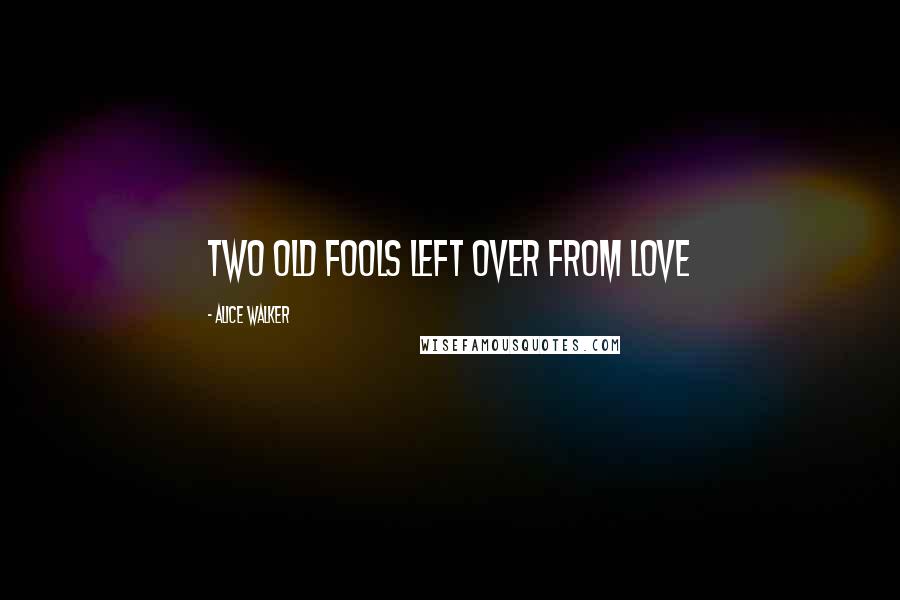 Alice Walker Quotes: Two old fools left over from love