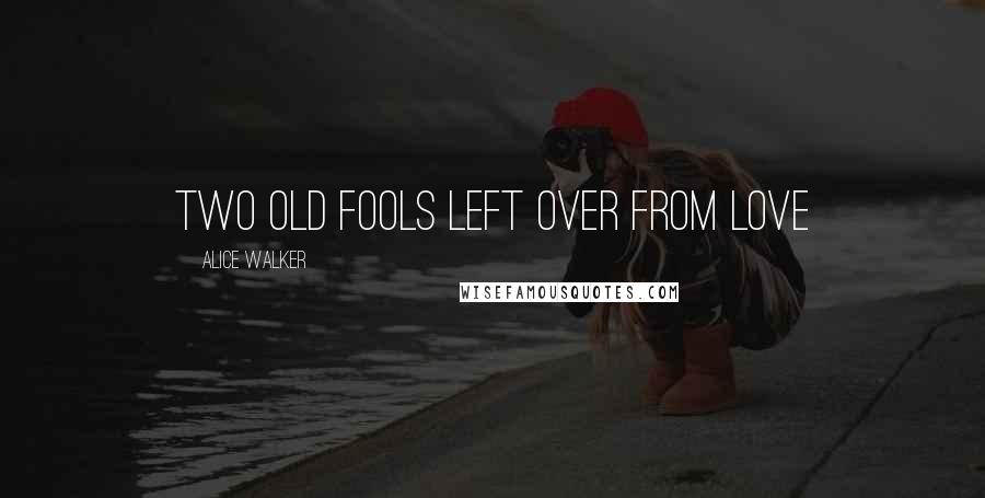 Alice Walker Quotes: Two old fools left over from love