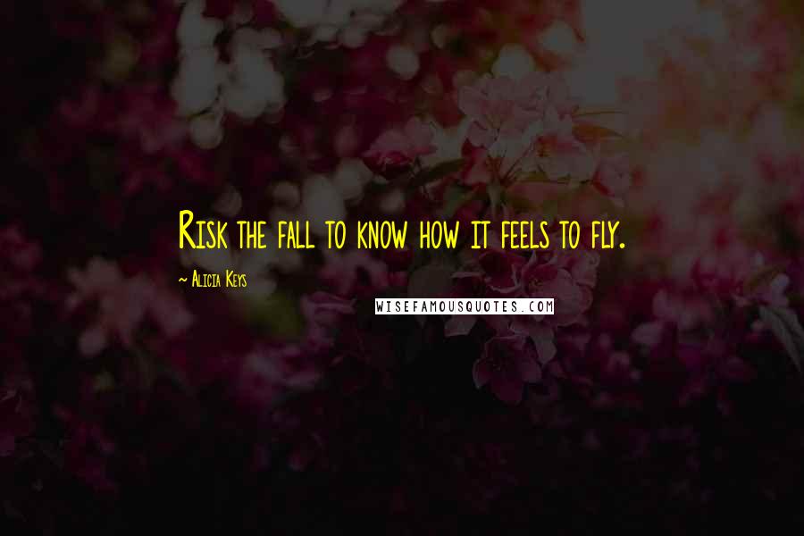 Alicia Keys Quotes: Risk the fall to know how it feels to fly.
