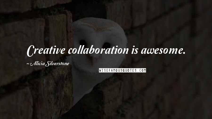 Alicia Silverstone Quotes: Creative collaboration is awesome.