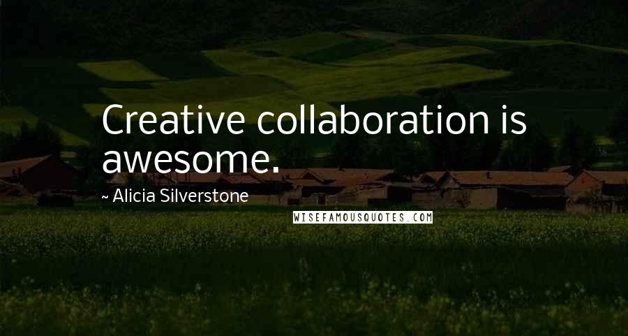 Alicia Silverstone Quotes: Creative collaboration is awesome.