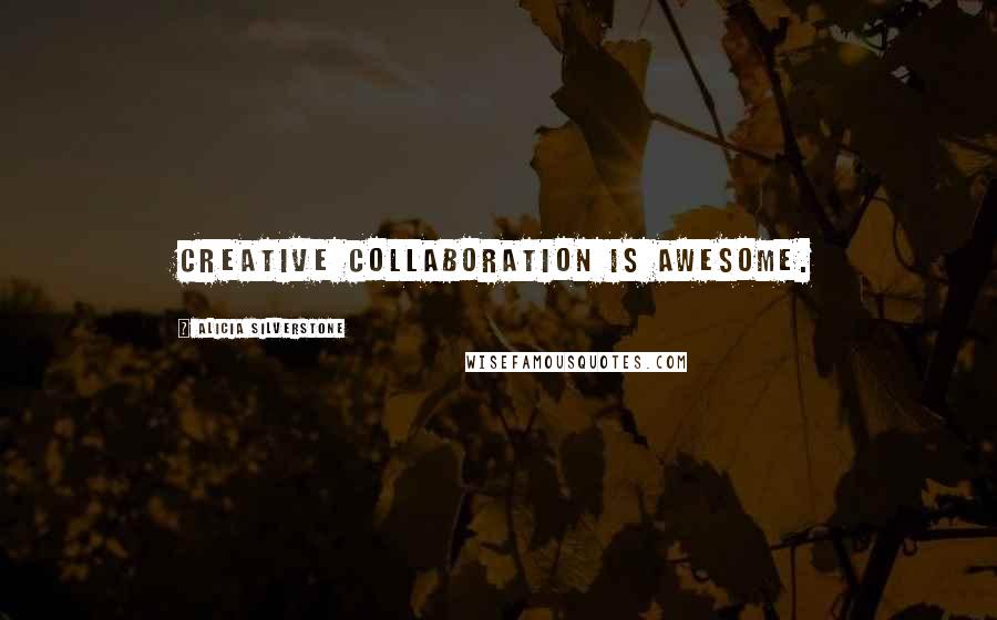 Alicia Silverstone Quotes: Creative collaboration is awesome.