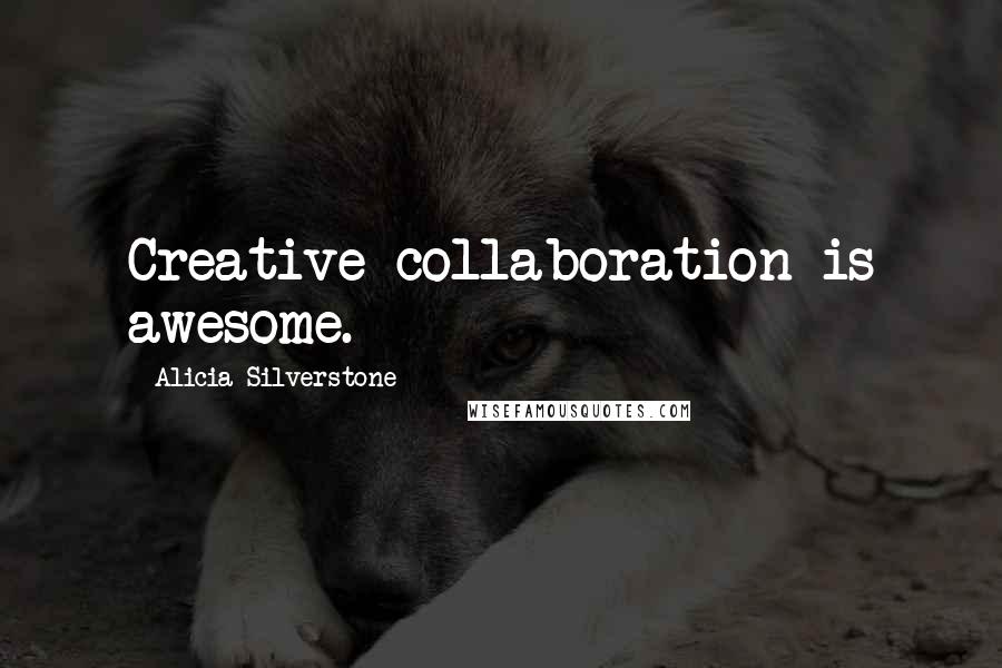 Alicia Silverstone Quotes: Creative collaboration is awesome.