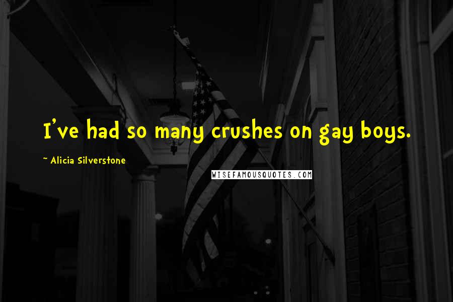 Alicia Silverstone Quotes: I've had so many crushes on gay boys.