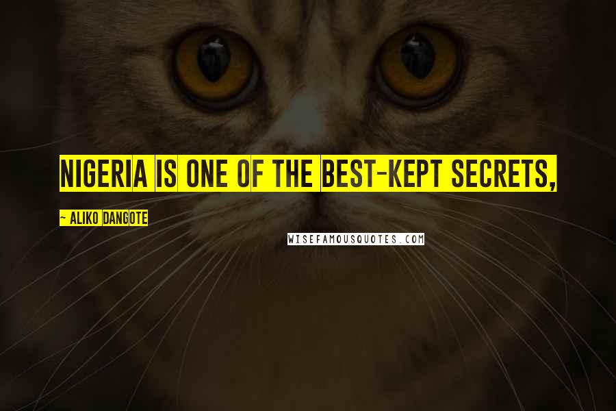 Aliko Dangote Quotes: Nigeria is one of the best-kept secrets,