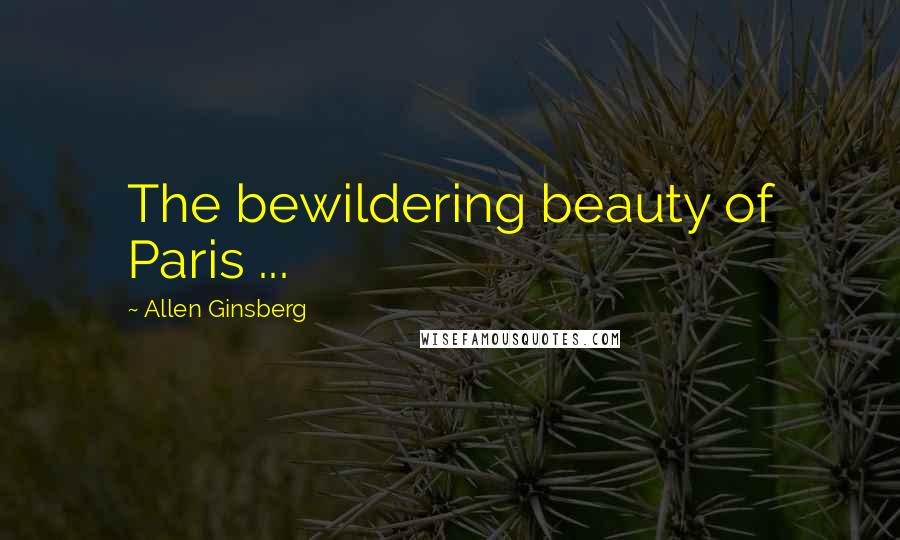 Allen Ginsberg Quotes: The bewildering beauty of Paris ...