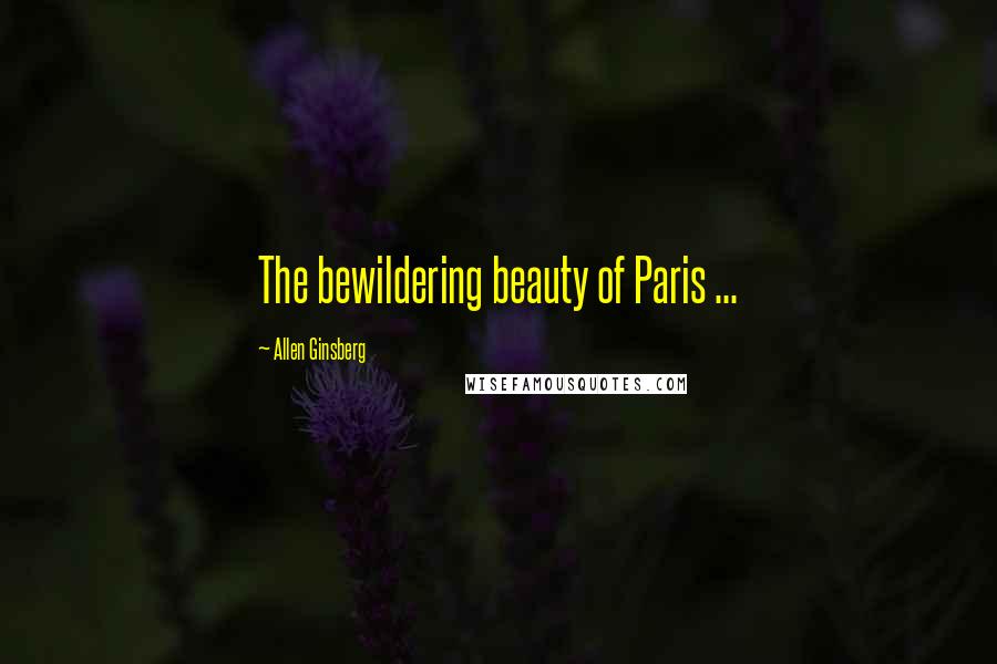 Allen Ginsberg Quotes: The bewildering beauty of Paris ...