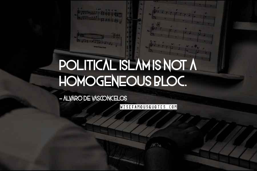 Alvaro De Vasconcelos Quotes: Political Islam is not a homogeneous bloc.