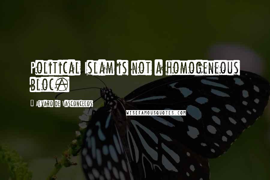 Alvaro De Vasconcelos Quotes: Political Islam is not a homogeneous bloc.