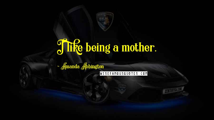 Amanda Abbington Quotes: I like being a mother.