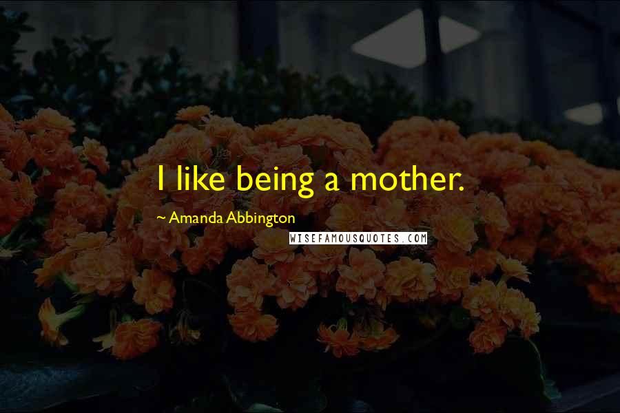 Amanda Abbington Quotes: I like being a mother.