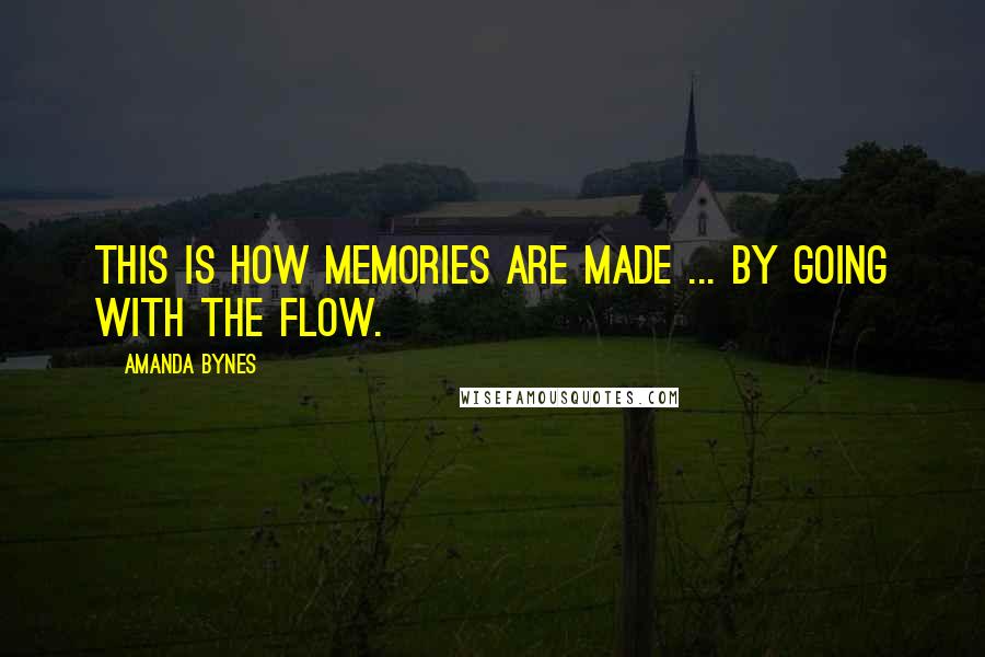 Amanda Bynes Quotes: This is how memories are made ... by going with the flow.