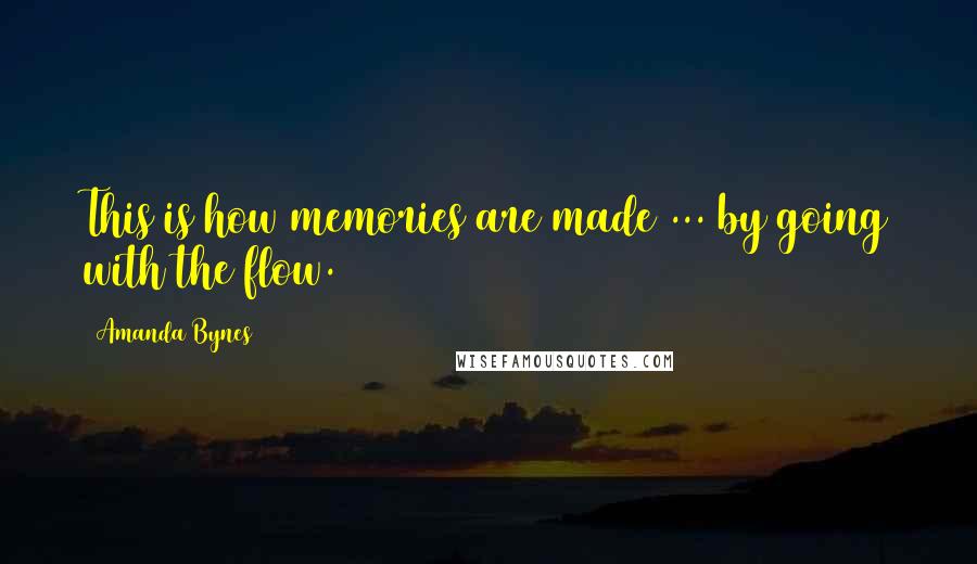 Amanda Bynes Quotes: This is how memories are made ... by going with the flow.