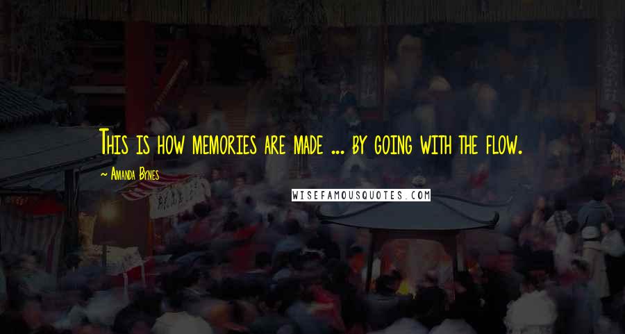 Amanda Bynes Quotes: This is how memories are made ... by going with the flow.