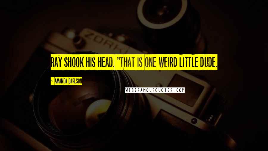 Amanda Carlson Quotes: Ray shook his head. "That is one weird little dude.