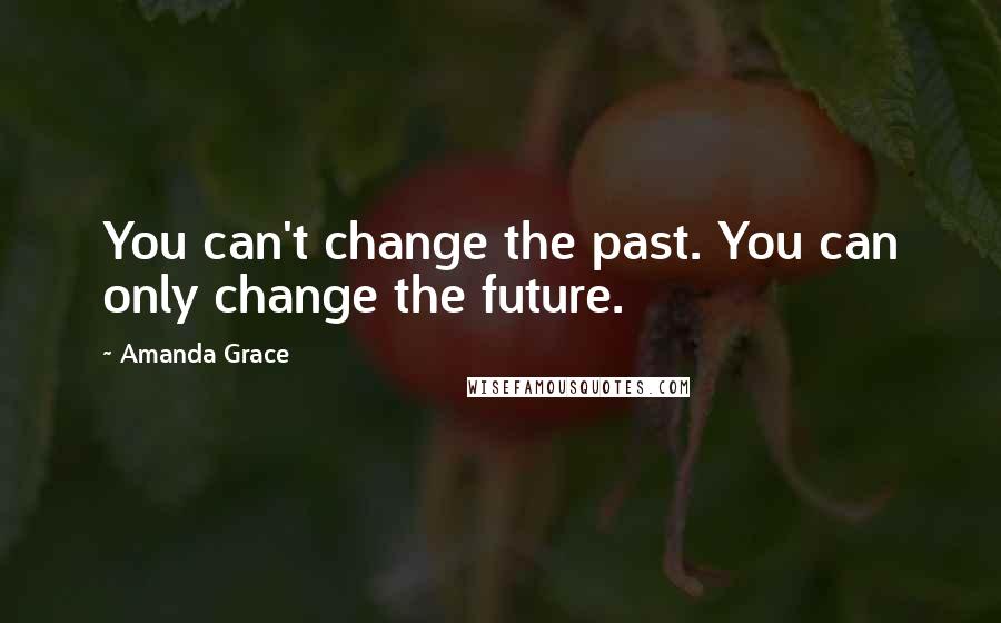 Amanda Grace Quotes: You can't change the past. You can only change the future.