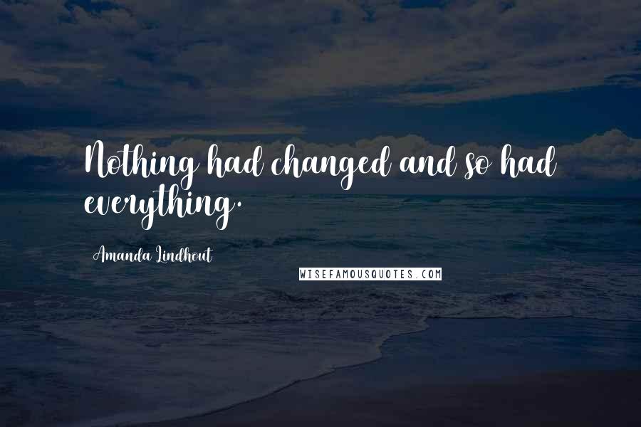 Amanda Lindhout Quotes: Nothing had changed and so had everything.