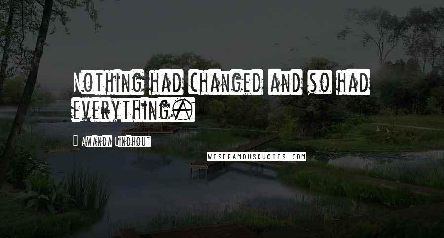 Amanda Lindhout Quotes: Nothing had changed and so had everything.