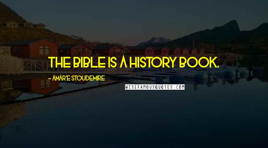 Amar'e Stoudemire Quotes: The Bible is a history book.