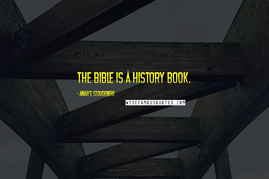 Amar'e Stoudemire Quotes: The Bible is a history book.