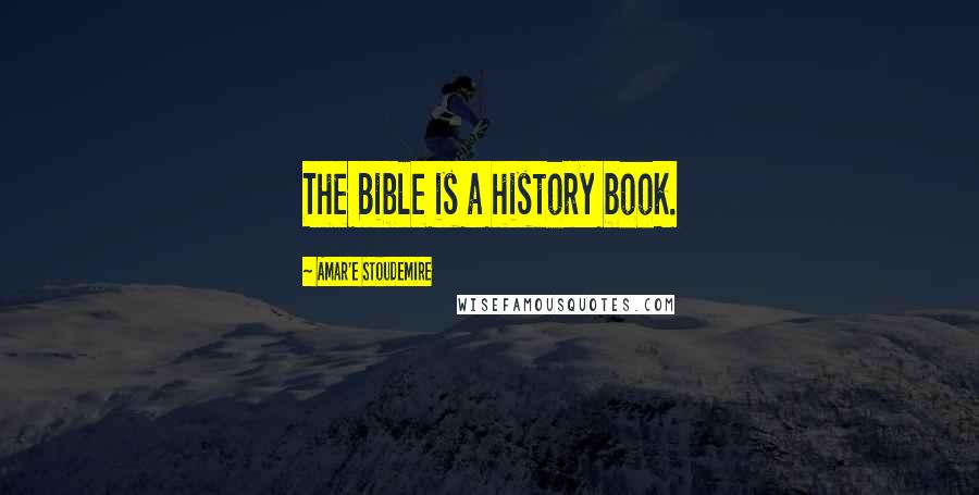 Amar'e Stoudemire Quotes: The Bible is a history book.