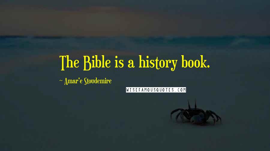 Amar'e Stoudemire Quotes: The Bible is a history book.
