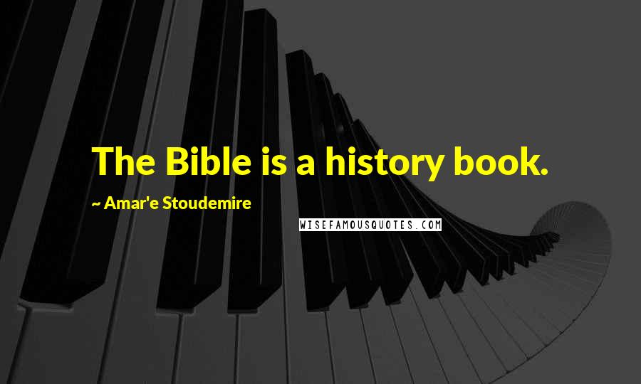 Amar'e Stoudemire Quotes: The Bible is a history book.