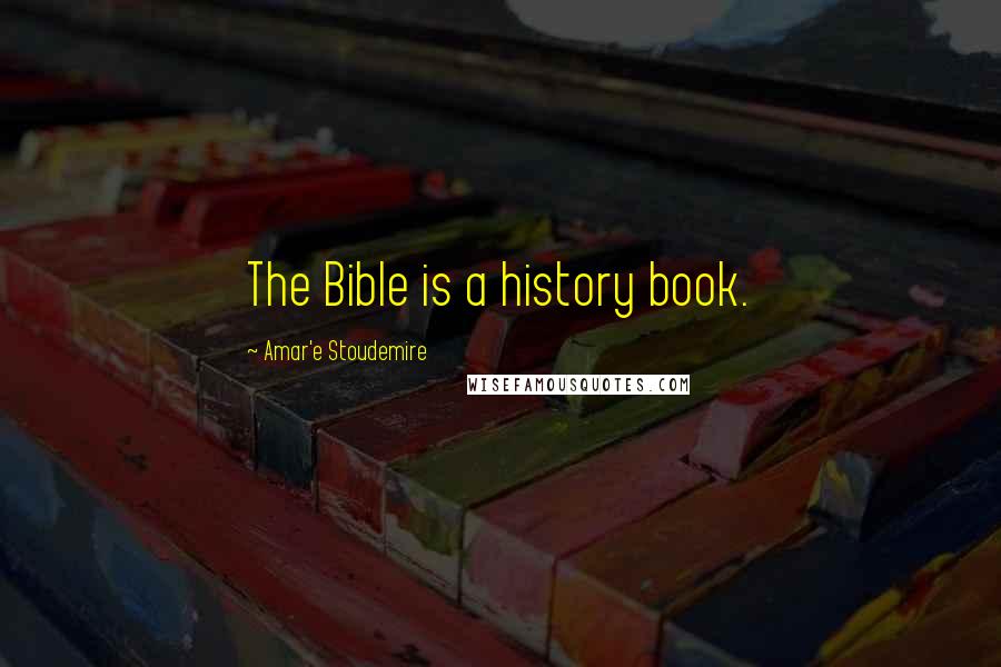 Amar'e Stoudemire Quotes: The Bible is a history book.