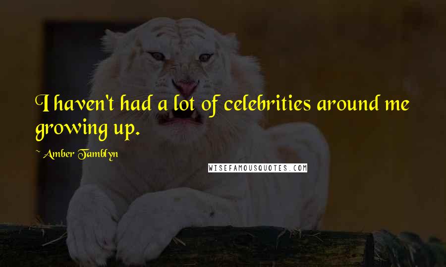 Amber Tamblyn Quotes: I haven't had a lot of celebrities around me growing up.