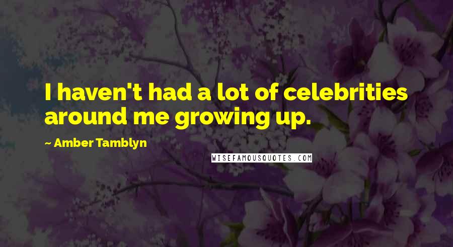 Amber Tamblyn Quotes: I haven't had a lot of celebrities around me growing up.