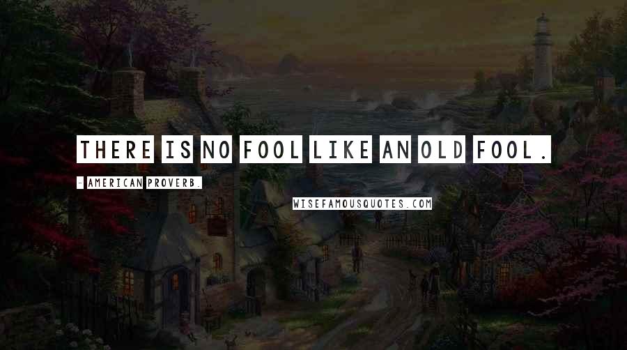 American Proverb. Quotes: There is no fool like an old fool.