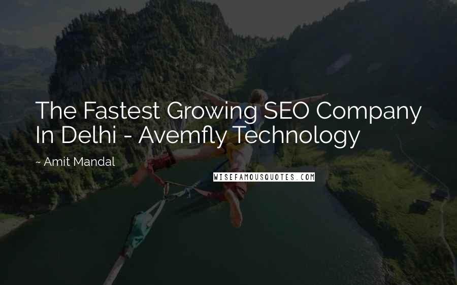 Amit Mandal Quotes: The Fastest Growing SEO Company In Delhi - Avemfly Technology
