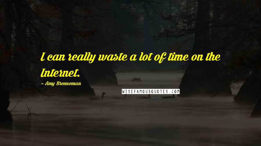 Amy Brenneman Quotes: I can really waste a lot of time on the Internet.